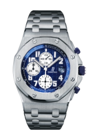 Audemars Piguet Royal Oak OffShore 42-26170ST.OO.1000ST.09 (Stainless Steel Bracelet, Méga Tapisserie Blue Arabic Dial, Stainless Steel Smooth Bezel) (26170ST.OO.1000ST.09)