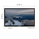 DuraPro 43" Class LED Outdoor Partial Sun 4K UHD Smart webOS TV