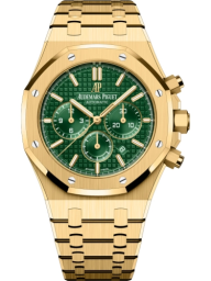 Audemars Piguet Royal Oak 41-26331BA.OO.1220BA.02 (Yellow Gold Bracelet, Grande Tapisserie Green Index Dial, Yellow Gold Smooth Bezel) (26331BA.OO.1220BA.02)