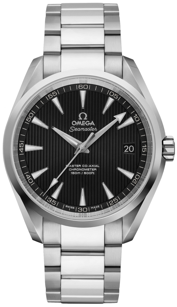 Omega Seamaster Aqua Terra 150M 41.5-231.10.42.21.01.003 (Stainless Steel Bracelet, Vertical-teak Black Diamond Index Dial, Stainless Steel Bezel)