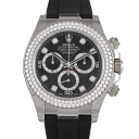 Rolex Daytona 116589RBR (Black Rubber Bracelet, Black Dial, Black/WG Subdials)