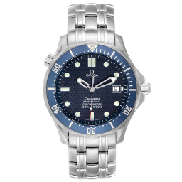 Omega Seamaster Diver 300M 41-2531.80.00 (Stainless Steel Bracelet, Wave-embossed Blue Dot Index Dial, Rotating Blue Ceramic Bezel) (Omega 2531.80.00)