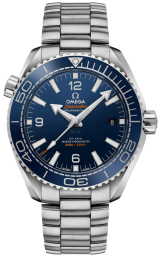 Omega Seamaster Planet Ocean 600M 43.5-215.30.44.21.03.001 (Stainless Steel Bracelet, Blue Ceramic Arabic/Index Dial, Rotating Blue Ceramic Bezel) (Omega 215.30.44.21.03.001)