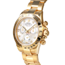 Rolex Daytona 116528 (Yellow Gold Oyster Bracelet, White MOP Diamond Dial, MOP Subdials)