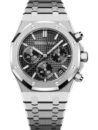 Audemars Piguet Royal Oak 41-26240ST.OO.1320ST.06 (Stainless Steel Bracelet, Grande Tapisserie Black Index Dial, Stainless Steel Smooth Bezel)