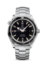 Omega Seamaster Planet Ocean 600M 45.5-2200.52.00 (Stainless Steel Bracelet, Black Arabic/Index Dial, Rotating Black Ceramic Bezel) (Omega 2200.52.00)