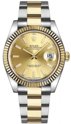 Rolex Datejust 41-126333 (Yellow Rolesor Oyster Bracelet, Champagne Index Dial, Fluted Bezel) (m126333-0009)