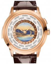 Patek Philippe Grand Complications 40.2-5531R-001 (Shiny-brown Alligator Leather Strap, Grand Feu-cloisonné Enamel Dial, Rose Gold Smooth Bezel) (5531R-001)