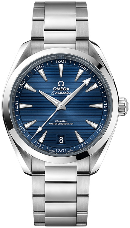 Omega Seamaster Aqua Terra 150M 41-220.10.41.21.03.004 (Stainless Steel Bracelet, Horizontal-teak Blue Index Dial, Stainless Steel Bezel)