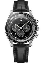 Omega Speedmaster Moonwatch 42-311.93.42.30.99.001 (Black Alligator Leather Strap, Black Onyx Index Dial, Black Tachymeter Bezel) (Omega 311.93.42.30.99.001)