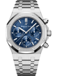 Audemars Piguet Royal Oak 41-26239BC.OO.1220BC.01 (White Gold Bracelet, Grande Tapisserie Blue Index Dial, White Gold Smooth Bezel) (26239BC.OO.1220BC.01)