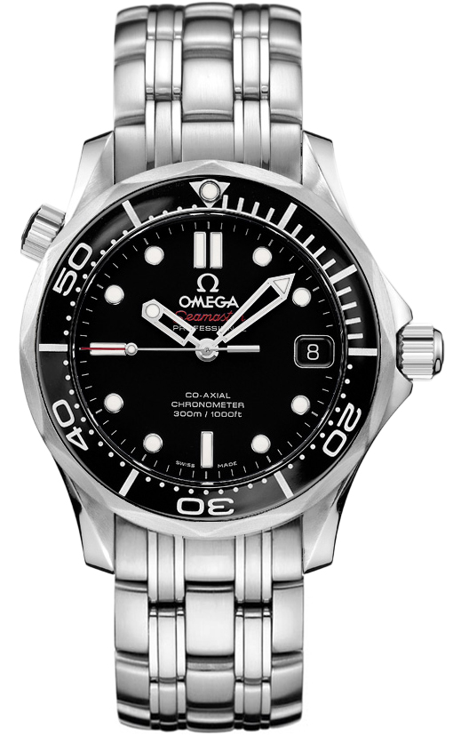 Omega Seamaster Diver 300M 36.25-212.30.36.20.01.002 (Stainless Steel Bracelet, Wave-embossed Black Dot Index Dial, Rotating Black Ceramic Bezel)