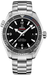 Omega Seamaster Planet Ocean 600M 45.5-522.30.46.21.01.001 (Stainless Steel Bracelet, Black Arabic/Index Dial, Rotating Grey Ceramic Bezel) (Omega 522.30.46.21.01.001)