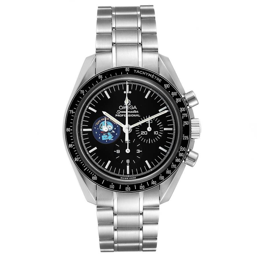 Omega Speedmaster Moonwatch 42-3578.51.00 (Stainless Steel Bracelet, Black Index Dial, Black Tachymeter Bezel)