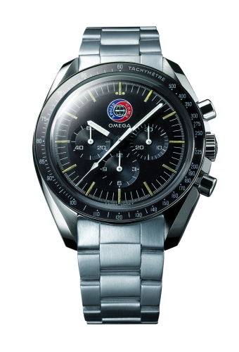 Omega Speedmaster Moonwatch 42-145.0022 (Stainless Steel Bracelet, Black Index Dial, Black Tachymeter Bezel)