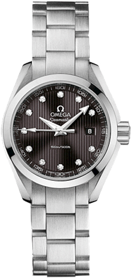 Omega Seamaster Aqua Terra 150M 30-231.10.30.60.56.001 (Stainless Steel Bracelet, Vertical-teak Grey Diamond Index Dial, Stainless Steel Bezel)