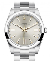 Rolex Oyster Perpetual 41-124300 (Oystersteel Oyster Bracelet, Silver Index Dial, Domed Bezel) (m124300-0001)