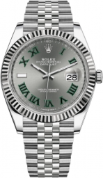 Rolex Datejust 41-126334 (Oystersteel Jubilee Bracelet, Slate Roman Dial, Fluted Bezel) (m126334-0022)