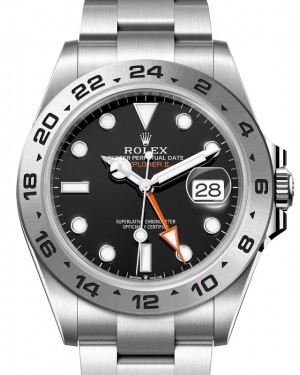 Rolex Explorer II 42-226570 (Oystersteel Oyster Bracelet, Black Diver Dial, 24-Hour Graduated Fixed Bezel)