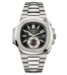 Patek Philippe Nautilus 40.5-5980/1A-014 (Stainless Steel Bracelet, Horizontal-embossed Black Index Dial, Stainless Steel Smooth Bezel) (5980/1A-014)