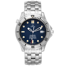 Omega Seamaster Diver 300M 41-2532.80.00 (Stainless Steel Bracelet, Wave-embossed Blue Dot Index Dial, Rotating Stainless Steel Bezel) (Omega 2532.80.00)