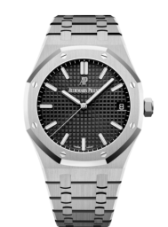 Audemars Piguet Royal Oak 41-15500ST.OO.1220ST.03 (Stainless Steel Bracelet, Grande Tapisserie Black Index Dial, Stainless Steel Smooth Bezel) (15500ST.OO.1220ST.03)