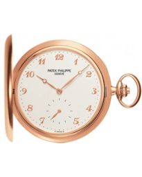 Patek Philippe Pocket Watches 48-980R-001 (Silvery Opaline Arabic Dial, Rose Gold Smooth Bezel) (980R-001)
