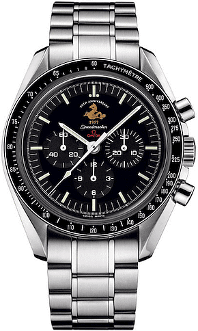 Omega Speedmaster Moonwatch 42-311.30.42.30.01.001 (Stainless Steel Bracelet, Black Index Dial, Black Tachymeter Bezel)