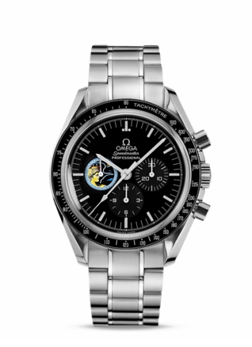 Omega Speedmaster Moonwatch 42-3597.20.00 (Stainless Steel Bracelet, Black Index Dial, Black Tachymeter Bezel)