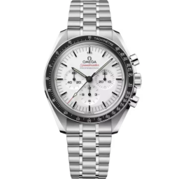 Omega Speedmaster Moonwatch 42-310.30.42.50.04.001 (Stainless Steel Bracelet, White Index Dial, Black Tachymeter Bezel) (Omega 310.30.42.50.04.001)