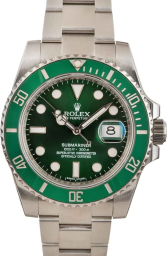 Rolex Submariner 40-116610LV (Oystersteel Oyster Bracelet, Green Diver Dial, Green Cerachrom Bezel)