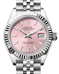 Rolex Lady-Datejust 28-279174 (Oystersteel Jubilee Bracelet, Pink Index Dial, Fluted Bezel) (m279174-0001)