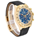 Rolex Daytona 116518 (Black Leather Strap, Blue Dial, Blue Subdials)