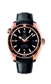 Omega Seamaster Planet Ocean 600M 42-222.62.42.20.01.001 (Black Leather Strap, Black Arabic/Index Dial, Rotating Black Ceramic Bezel)