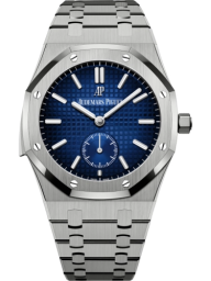 Audemars Piguet Royal Oak 42-26591TI.OO.1252TI.04 (Titanium Bracelet, Grande Tapisserie Smoked-blue Index Dial, Titanium Smooth Bezel) (26591TI.OO.1252TI.04)