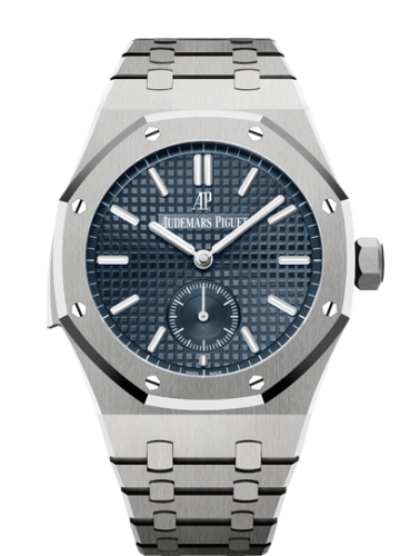 Audemars Piguet Royal Oak 42-26591TI.OO.1252TI.01 (Titanium Bracelet, Grande Tapisserie Blue-gray Index Dial, Titanium Smooth Bezel)