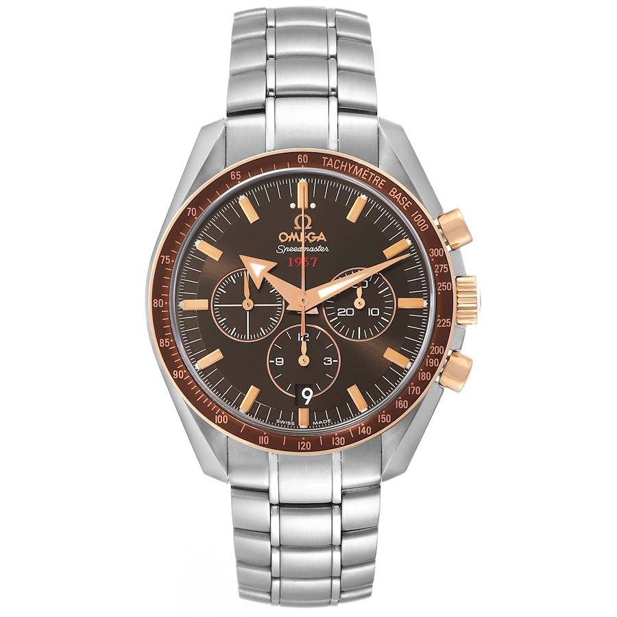 Omega Speedmaster Non-Moonwatch 42-321.90.42.50.13.002 (Stainless Steel Bracelet, Sun-brushed Brown Index Dial, Brown Tachymeter Bezel)