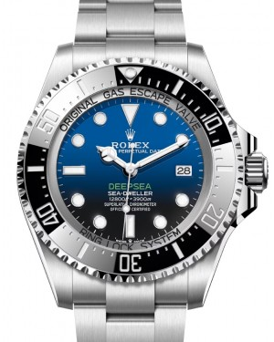 Rolex Deepsea 44-136660 (Oystersteel Oyster Bracelet, D-blue Diver Dial, Black Cerachrom Graduated Bezel)