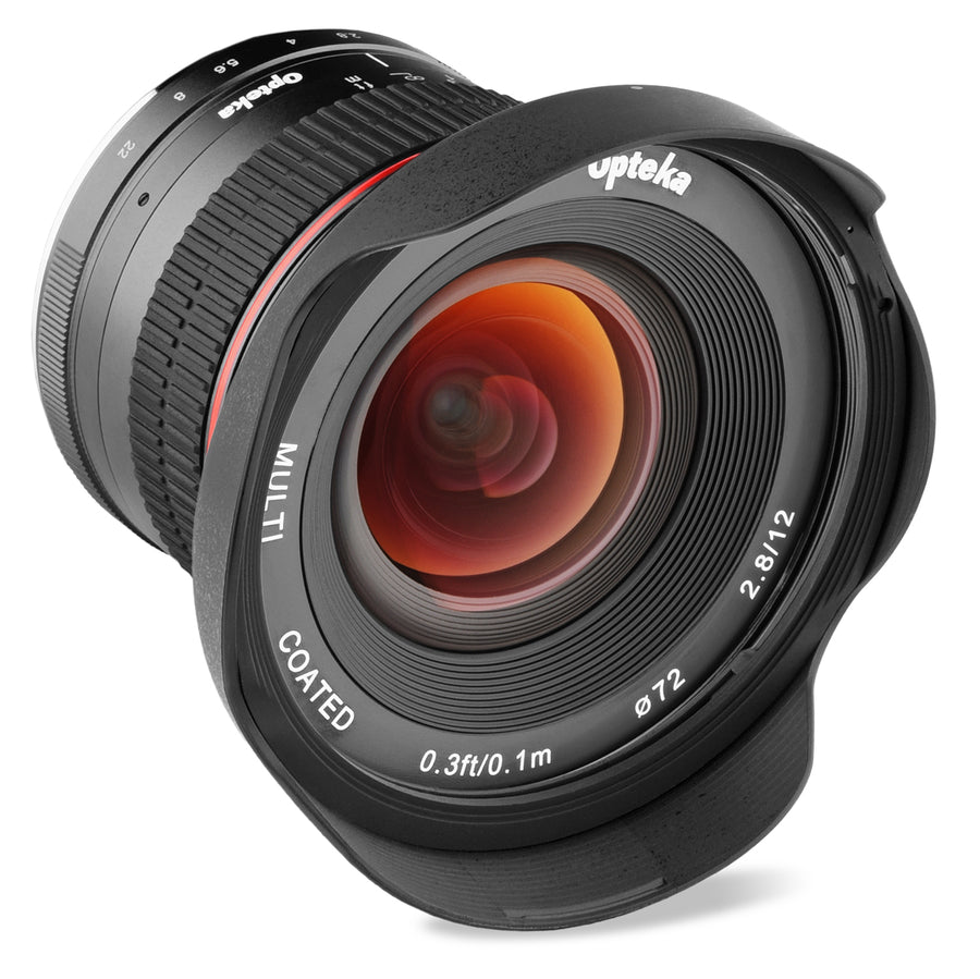 Opteka 12mm f/2.8 HD MC Manual Focus Prime Wide Angle Lens for Micro Four Thirds