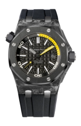 Audemars Piguet Royal Oak Offshore 42-15706AU.OO.A002CA.99 (Black Rubber Strap, Méga Tapisserie Black Index Dial, Black Ceramic Smooth Bezel) (15706AU.OO.A002CA.99)