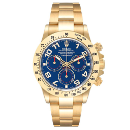 Rolex Daytona 116528 (Yellow Gold Oyster Bracelet, Blue Dial, Blue Subdials)