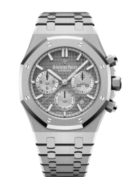 Audemars Piguet Royal Oak 38-26315ST.OO.1256ST.02 (Stainless Steel Bracelet, Grande Tapisserie Grey Index Dial, Stainless Steel Smooth Bezel) (26315ST.OO.1256ST.02)