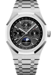 Audemars Piguet Royal Oak 41-26607BC.OO.1220BC.02 (White Gold Bracelet, Grande Tapisserie Slate-grey Index Dial, White Gold Smooth Bezel) (26607BC.OO.1220BC.02)