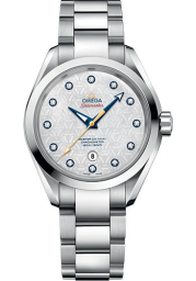 Omega Seamaster Aqua Terra 150M 34-231.10.34.20.55.003 (Stainless Steel Bracelet, Ryder Cup-patterned White MOP Diamond Index Dial, Stainless Steel Bezel) (Omega 231.10.34.20.55.003)