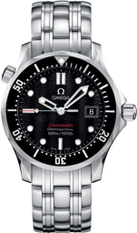 Omega Seamaster Diver 300M 36.25-212.30.36.61.01.001 (Stainless Steel Bracelet, Wave-embossed Black Dot Index Dial, Rotating Black Ceramic Bezel) (Omega 212.30.36.61.01.001)