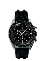 Omega Speedmaster Moonwatch 42-3872.50.01 (Black Leather Strap, Black Index Dial, Black Tachymeter Bezel) (Omega 3872.50.01)