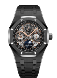 Audemars Piguet Royal Oak 41-26585CE.OO.1225CE.01 (Black Ceramic Bracelet, Transparent-sapphire Smoked Dial, Black Ceramic Smooth Bezel) (26585CE.OO.1225CE.01)