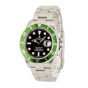 Rolex Submariner 40-6610V (Oystersteel Oyster Bracelet, Black Diver Dial, Green Aluminum Bezel)