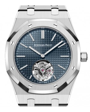 Audemars Piguet Royal Oak 39-26670ST.OO.1240ST.01 (Stainless Steel Bracelet, Petite Tapisserie Blue Index Dial, Stainless Steel Smooth Bezel)