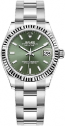 Rolex Datejust 31-278274 (Oystersteel Oyster Bracelet, Mint-green Index Dial, Fluted Bezel) (m278274-0017)